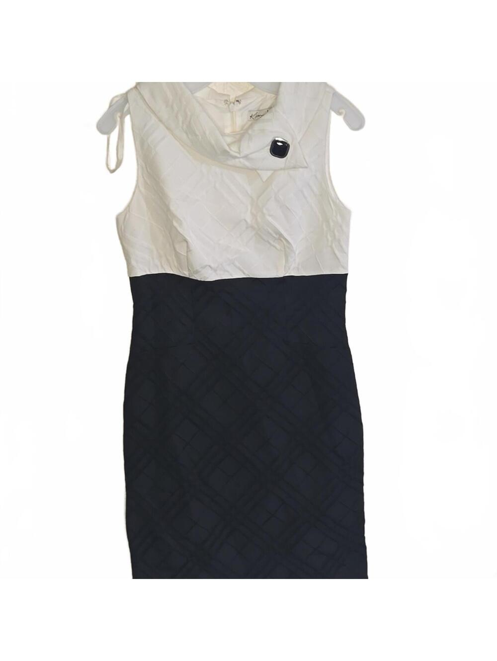 Kim Rogers Sleeveless Black and White Dress Size 6